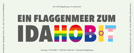 Flaggenmeer zum IDAHOBIT
