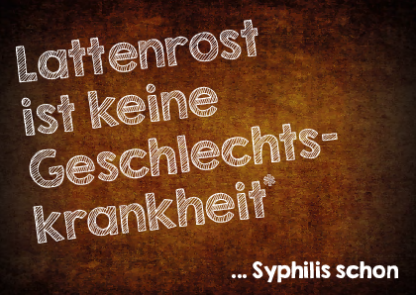 Postkarte Lattenrost