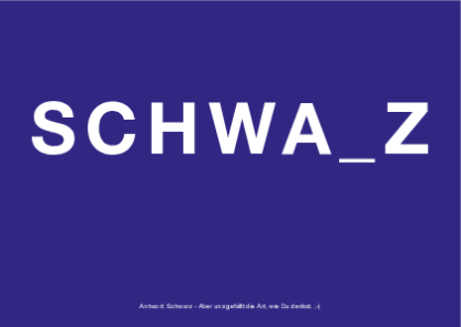 Postkarte Schwarz
