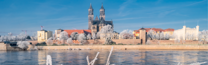 Bühne - Magdeburg im Winter